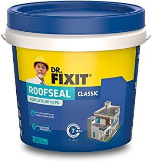 Dr fixit- colour Roofseal Classic, 1 Liter, Waterproofing Solution for Homes, Terraces, Roofs (1 LIT, 3)
