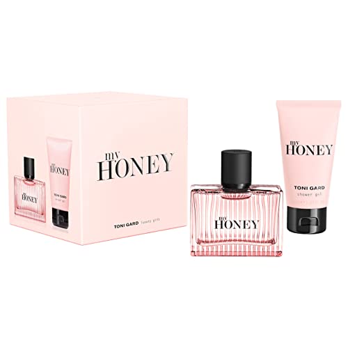 Toni Gard MY HONEY Set 40 ml Eau de Parfum und 50 ml Duschgel - PINK Himbeere Moschus Lotusblüte Jasmin Magnolie Nektarine floral fruchtig For Women Damenduft