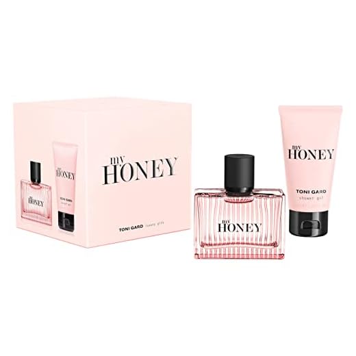 Toni Gard MY HONEY Set 40 ml Eau de Parfum und 50 ml Duschgel - PINK Himbeere Moschus Lotusblüte Jasmin Magnolie Nektarine floral fruchtig For Women Damenduft