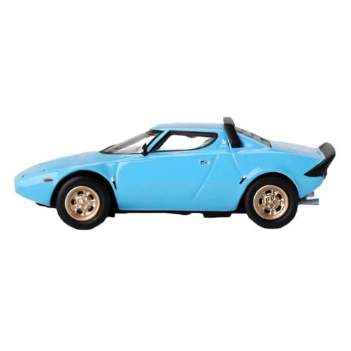 Light Blue Lancia Stratos HF Stradale - Mini GT 1/64 Scale miniatura 3
