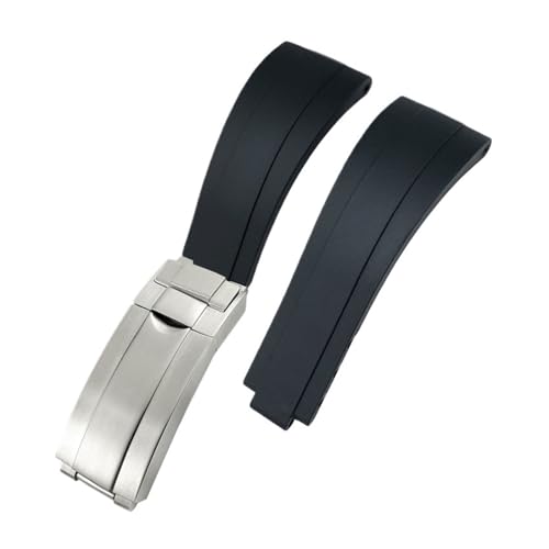 [-ł] 18mm 19mm 21mm _Xgo[EHb`oh 20mm bNX Tu}[i GMT fCgi _CrOVREHb`Xgbv ^obNΉ(Black-Silver Matte,21mm)