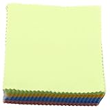 GARVALON 100 piezas Paños de Limpieza Microfibra Uds sin Pelusa para Gafas Lentes y Pantallas Delicadas Suaves Compactos y Reutilizables para Cristales y Dispositivos Electrónicos