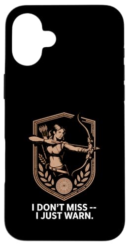 I Don't Miss I Just Warn Funny Archer �A�[�`�F���[ �X�}�z�P�[�X iPhone 16 Plus �p