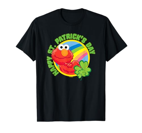 Image of Sesame Street St. Patrick's Day Elmo Rainbow T-Shirt