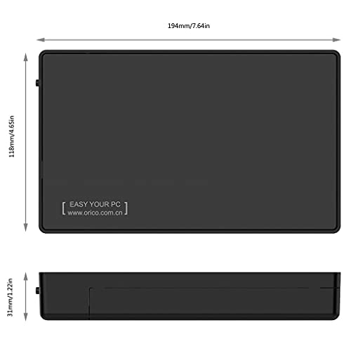Caja externa para disco duro SATA a USB 3.0 compatible 2.5 y 3.5 pulgadas miniatura 2