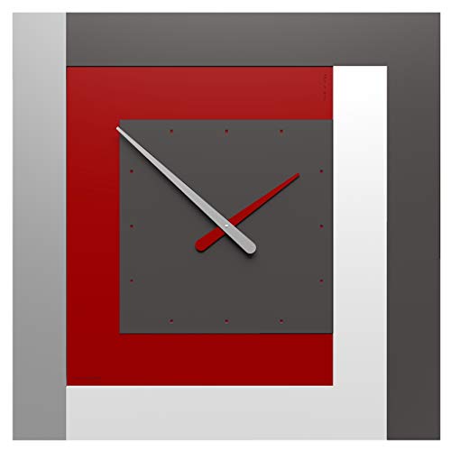 CalleaDesign 63 cm Orologio da parete Clock63 rubino