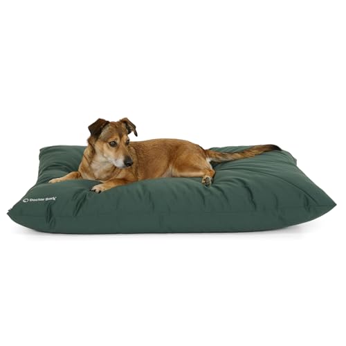 Doctor Bark Country Hundekissen Mittelgroße Hunde Waschbar - Hundebett Weich - Liegekissen Kuschelig Pflegeleicht - GreenLabel (Country-Kissen - M, Grün)