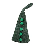 TEHAUX Wizard Hat Peasecod Shape Costume Accessory for Halloween Parties Fun Cosplay Prop for All Ages Design for Festivals and Photoshoots