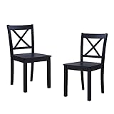 Elegant Home Fashions Claude Solid Wood Navy Blue Dining Chair
