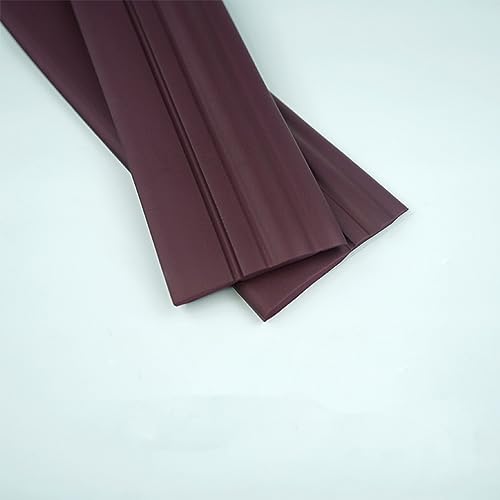 BINTING Peel and Stick Skirting Board Molding Self-Adhesive Design Door Frame Trim Strips for Home Decoration Floor 2m Width 9.5cm,Red