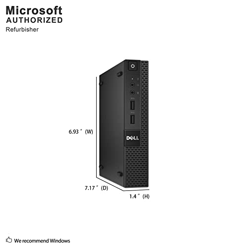Fast Dell Optiplex 3020 Micro Desktop Computer Ultra Small Tiny Pc (Intel Quad Core I5-4590T, 8Gb Ram, 256Gb Ssd, Wifi, Hdmi) Windows 10 Pro (Renewed) #TOP3