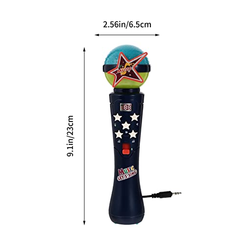 Kinderen Zingen Speelgoed Zingen Microfoon: Kind Navy Draadloze Shining Microfoon Draagbare Handheld Microfoon Speaker… - Image 4