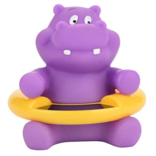 Termómetro de bebé Termómetro Hipopómetro Termómetro de baño Digital Termómetro de Agua Lindo para bañera y Piscina Juguete Flotante (hipopótamo púrpura)