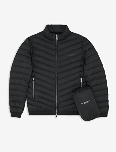 Armani Exchange Men's Quilted Down Milano/New York Logo Zip-up Jacket2
