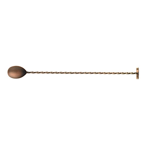 Barfly M37018ACP Bar Spoon, Cocktail Stirrer, Stainless Steel, 30 cm Muddler End - Image 2