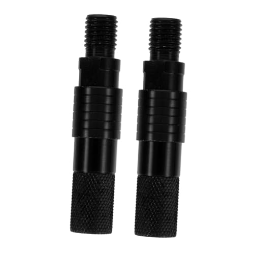 CALLARON 2個 釣り用バイトアラームアダプター ネジ径 クイックリリース設計 ロッド用アラームホルダー コンパクトで耐候性 ブラック