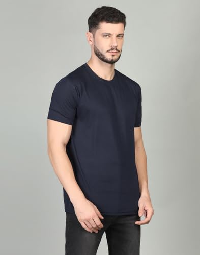 Image of INKKR Men's Solid Regular Fit T-Shirt