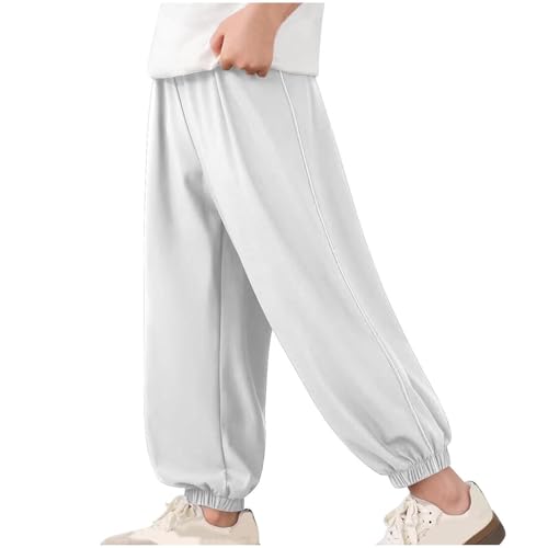 Boys Sweatpants Casual Trendy Elastic Wasit Trousers with Pockets Stretch Fashion Lounge School Pants for Boys 5-15Y
