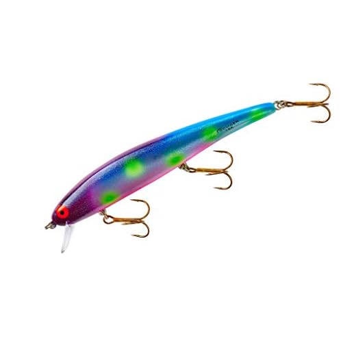 Bomber Lures Long A B15A Slender Minnow Jerbait Fishing Lure, Freshwater Fishing Lures, Fishing Gear and Accessories, 4 1/2", 1/2 oz, Northern Lights