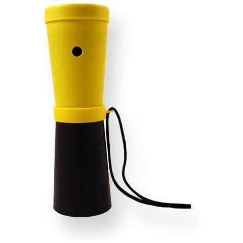 Storus SuperHorn, Loud Breath Powered Horn For Safety, Sports, Parties, Camping And More, Yellow And Black, 6.75 Inches Long 1 pc Cover
