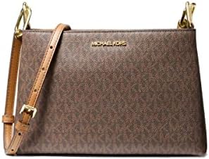 Michael Kors Trisha Leather Medium Triple Compartment Crossbody