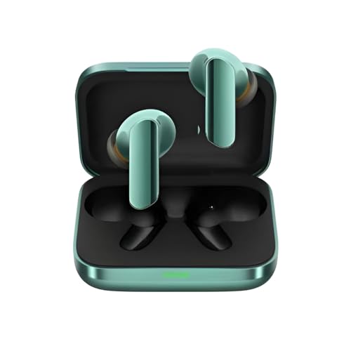 Image of Haroon Buds 7 Pro TWS Wireless Earbuds Bluetooth | Noise Cancellation 48 Hours Playtime with Charging Case (Green)