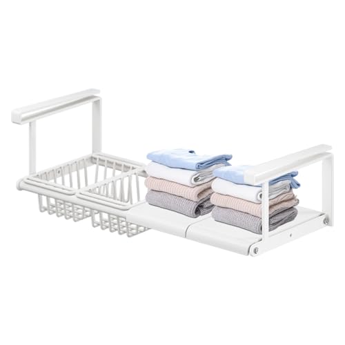 Almacenamiento Bajo Estante | Organizador Para Armario De Cocina - Ahorro De Espacio Para Oficina Dormitorio Baño Cocina Lavadero Pequeños Espacios
