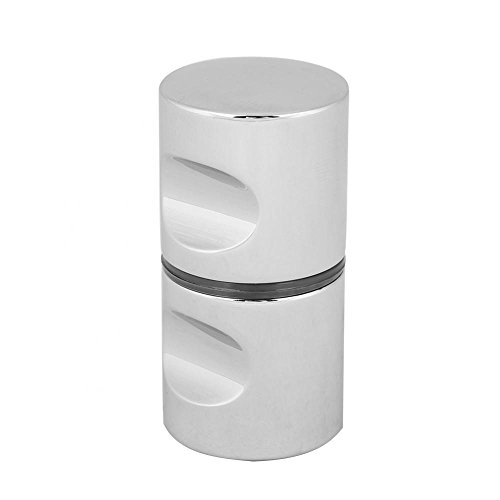 VIFER Duschtürknauf Verchromter Zuggriffknopf aus Aluminiumlegierung Glastür Schrankgriff Duschkabine Knauf für Badezimmer Duschglastür