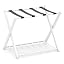 Porte-Valises Pliable COSTWAY - Lot De 2 Avec 2 Étages - Support Métal 60 Kg - Pour Chambre Ou Hôtel