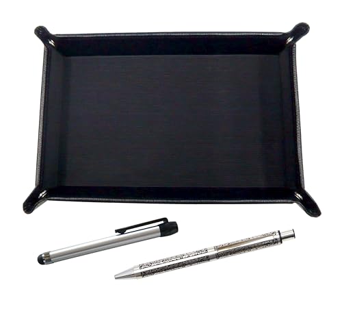 日本製シボ牛革ペントレイ黒 メタルタッチ棒銀とNQ30太軸金属ストレートノック ボールペンセット ブドウ TRASB-ALST-NQ30B-V