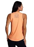 RBX Active Women's Workout Top with Breathable Mesh Panels, Quick Drying Gym Running Tank Top Cantaloupe M