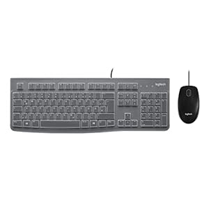 Logitech MK120 Tastatur-Maus-Set Schwarz