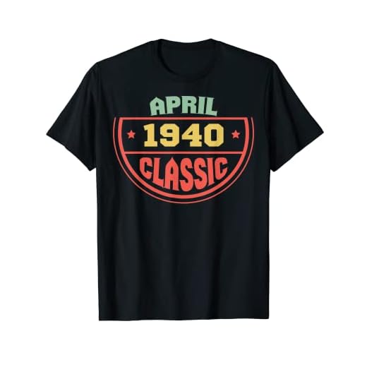Abril 1940 Regalo clásico para personas nacidas en abril 1940 Camiseta