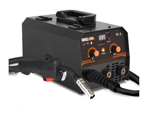 Image of 2 in 1 Flux core/Stick Welder, 130Amp 110V Gasless MIG Welding Machine for Garages, Farms, Crafts, and Home DIY Projects