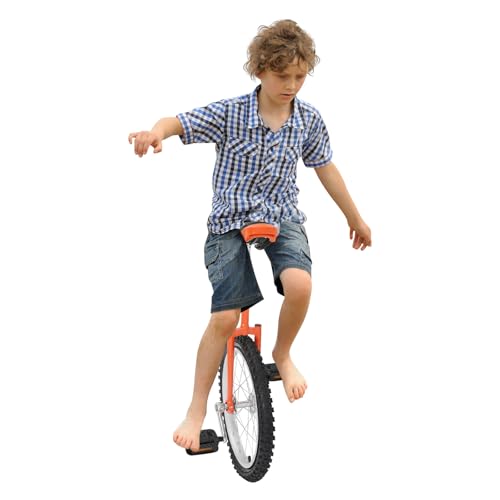 Image of DYNAMI Unicycle with Excellent Steel Frame,Leakproof Tire,Adjustable Height,Curved PU Seat,Mute Bearing,Anti-Slip Designs,for Outdoor Sports Fitness Exercise
