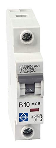 Image of Lewden G06-1B10 MCB SP B Curve 6kA 10A