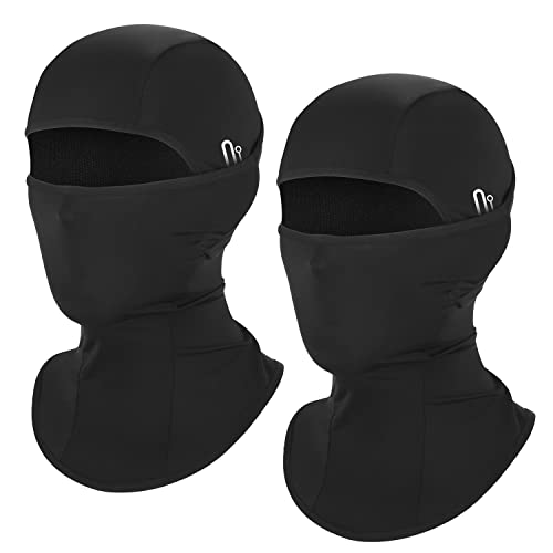 HEGCOIIE 2 Stück Sommer Sturmhaube für Herren und Damen, Kühlung Balaclava Elastisch UV Schutz Atmungsaktiv Gesichtsmaske für Outdoor Sports Radfahren, Motorrad, Fahrrad