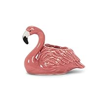 Abbott Collection Mini Flamingo Planter - Ceramic, Pink (3\" H)