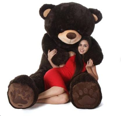BHAGWATI SOFT TOY Teddy Bear Plush Stuffed Animals Soft Toys, Huggable Teddy Bear, Birthday Gift for Boys, Girls, Wife, Girlfriend, Women, Kids Valentine's Christmas Gift (7 Feet, Chocolate)