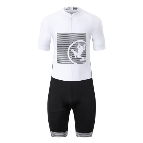 UGLY FROG Herren Triathlonanzug Gepolstert Einteiler Ärmellos Pro Triathlon-Anzug Rennsport Trisuit Kurzarm Radsportanzug für Radfahren Schwimmen Laufen UGLY FROG Herren Triathlonanzug Gepolstert Einteiler Ärmellos Pro Triathlon-Anzug Rennsport Trisuit Kurzarm Radsportanzug für Radfahren Schwimmen Laufen