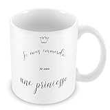 Mug Céramique Tasse Je Vous Emmerde Je Suis une Princesse Dessin Petite Couronne