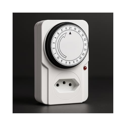 Timer Temporizador Analógico 110/220v Piscina Aquário Bombas Programável com Tomada Elétrica e Controle de Tempo