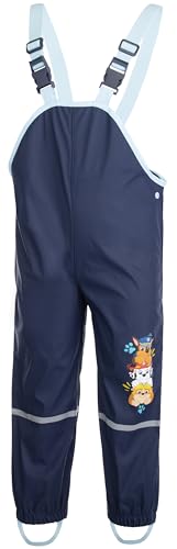 Brandsseller Jungen Kinder Regenhose Blau mit Motiven 98-104
