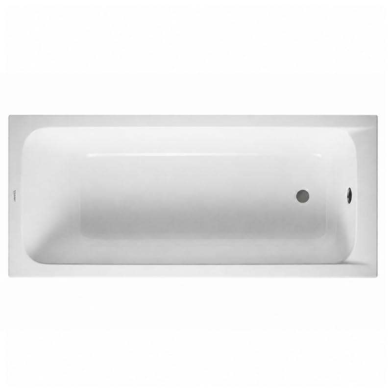 BAIGNOIRE D-CODE 170X70 BLANC AVEC PIEDS VIDAGE LATERAL DURAVIT