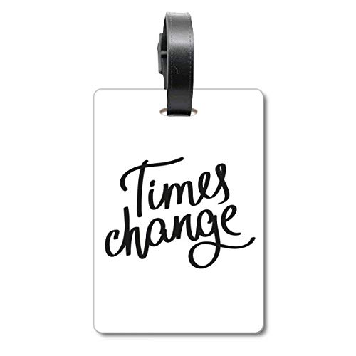 Étiquette de valise lisible et résistante Times Change