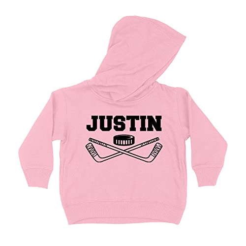 Hockey Justin Kids Hoodie Sweatshirt Toddler 4T Light Pink