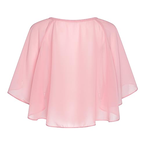 Image of BOLEROSE Sheer Chiffon Bolero Wedding Wrap Shawl