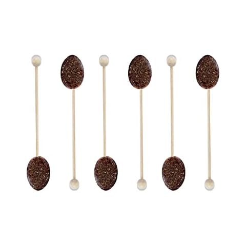 Melville Candy, Hazelnut Coffee Spoons Lollipop on Wooden Ball Sticks, Count of 6 Cover
