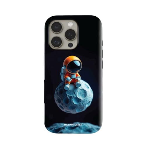 Image of MILLION CASES Back Cover Case for iPhone 15 Pro Scratch Resistant Anti-Slip Polycarbonate Shockproof Protective Durable Astral Code Crystal Case for Men & Boys