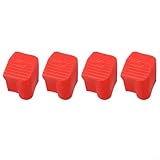 Gdfnmogo 4 patas de goma antideslizante Foldi para patas de escalera Pa wi Deep ooves para escaleras telescópicas de techo y taburetes – Protección de suelo para T